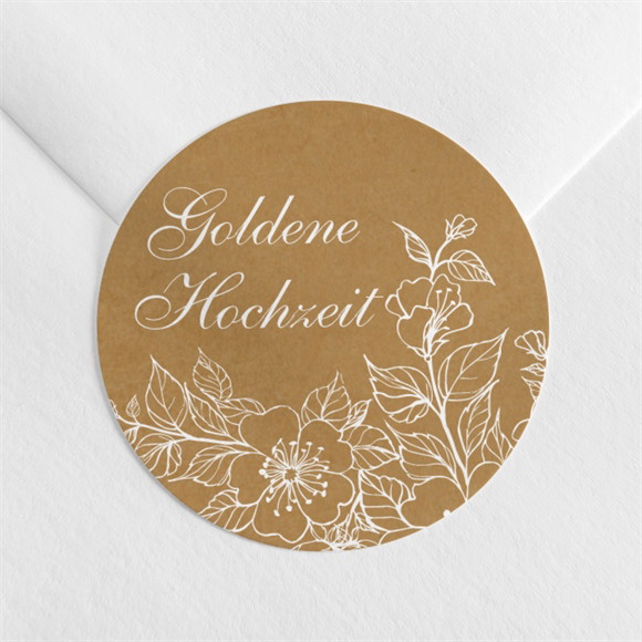 Aufkleber Hochzeitsjubiläum Geteilte Freude ref.N3602192