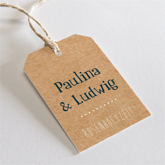 Geschenkanhänger Hochzeitsjubiläum Vintage-Freude ref.N291924