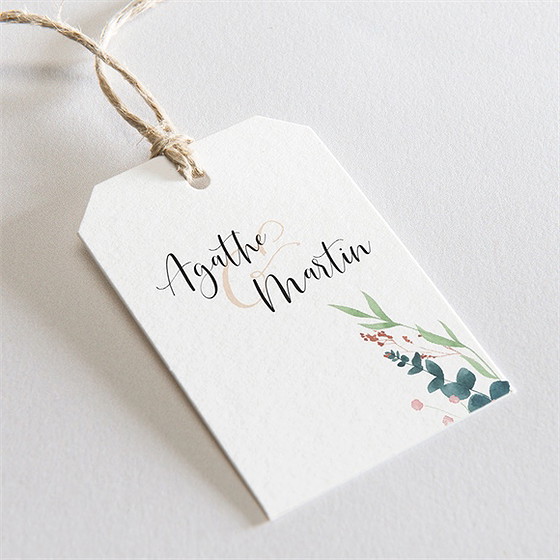 Geschenkanhänger Hochzeit Moderne Schönheit