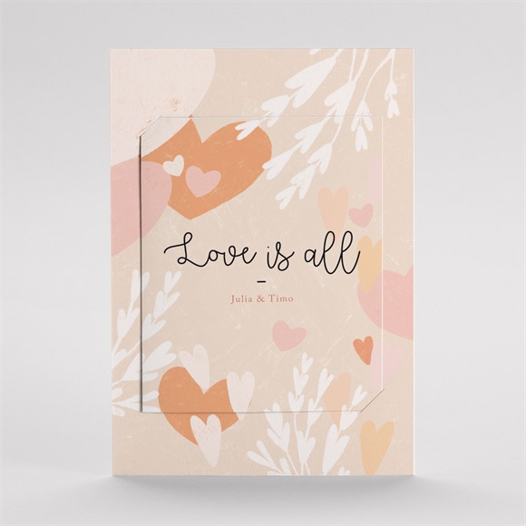 Hochzeitseinladung Flower Love ref.N23151
