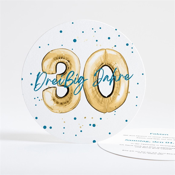 Geburtstagseinladung Luftballons 30 Jahre ref.N321284