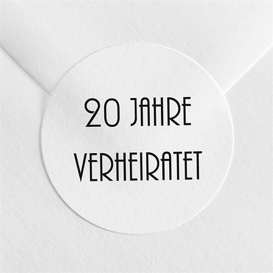 Aufkleber Hochzeitsjubiläum Love-Stories