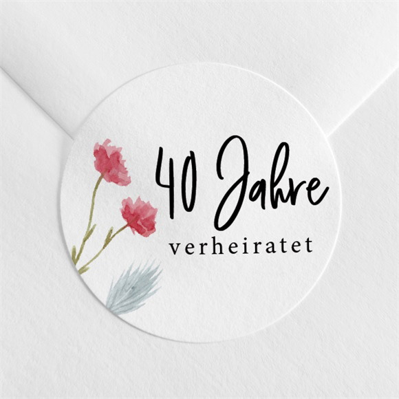 Aufkleber Hochzeitsjubiläum Origamiliebe ref.N3602174