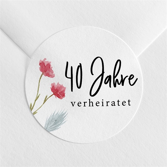 Aufkleber Hochzeitsjubiläum Origamiliebe