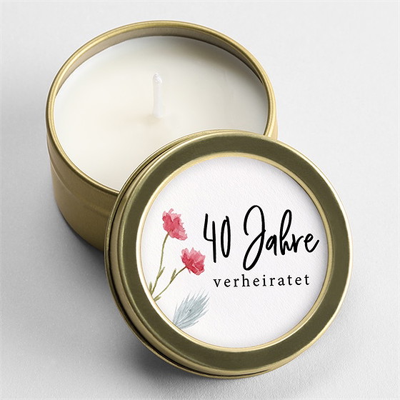 Kerze Hochzeitsjubiläum Origamiliebe