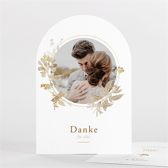 Dankeskarte Hochzeit Herbstliche Zartheit