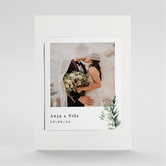 Dankeskarte Hochzeit smaragdgrün - duo