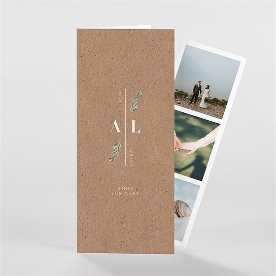 Dankeskarte Hochzeit Landluft  - Fotostreifen