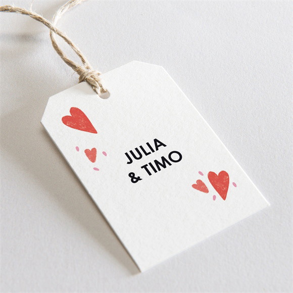Geschenkanhänger Hochzeit Herzen ref.N291994