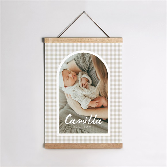 Geburtsposter Karomuster ref.N260569