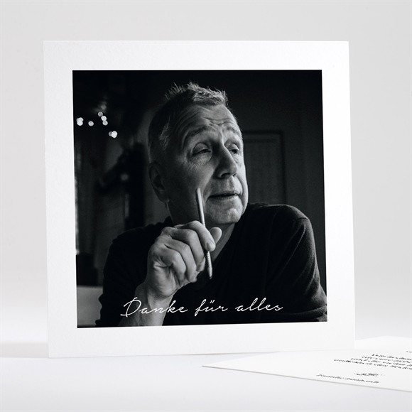 Trauerdanksagung Für Dich - Quadrat ref.N351638