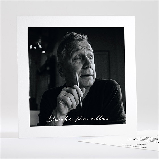 Trauerdanksagung Für Dich - Quadrat