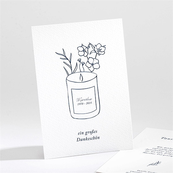 Trauerdanksagung Trauerkerze