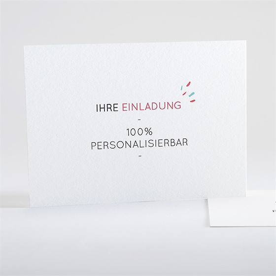 Geburtstagseinladung Blanco 14,5X10,5Cm (N15170)