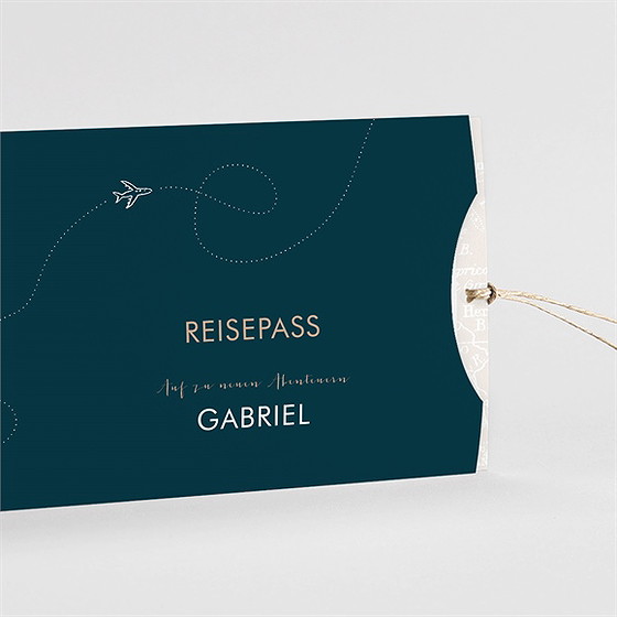 Geburtskarte Mein Erster Reisepass