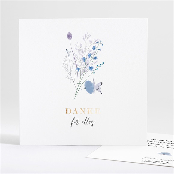 Trauerdanksagung Gegenwart & Erinnerung-Gold ref.N351267