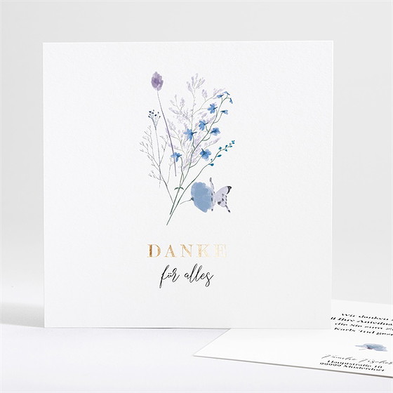 Trauerdanksagung Gegenwart & Erinnerung-Gold