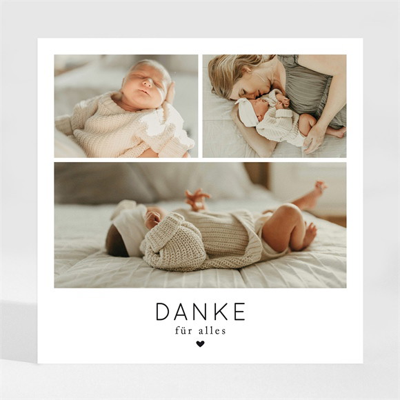 Dankeskarte Geburt Unsere große Freude ref.N35061