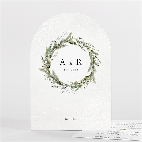 Hochzeitseinladung winterkrone