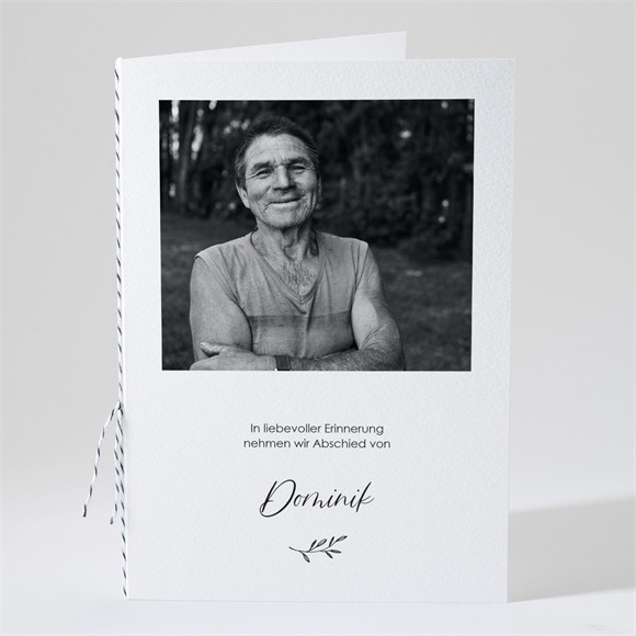 Kirchenheft Trauer Schwarz und weiß ref.N491627