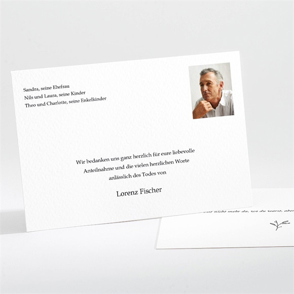 Trauerdanksagung Stiller Abschied ref.N111375