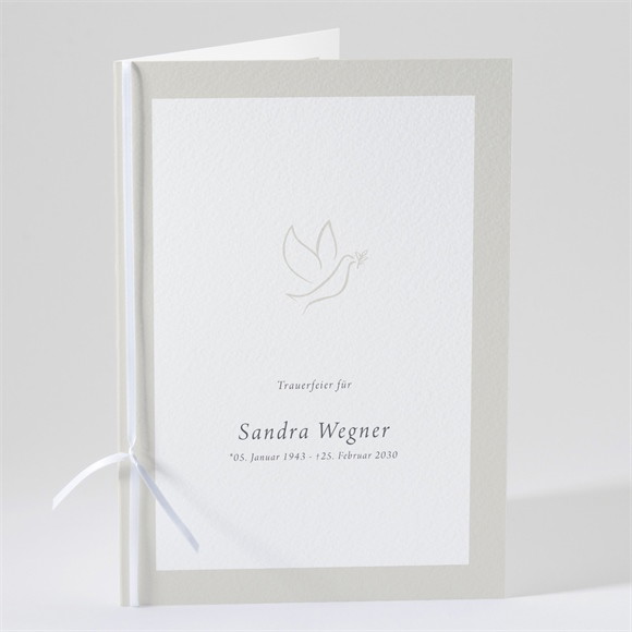 Kirchenheft Trauer Taube der Hoffnung ref.N491629