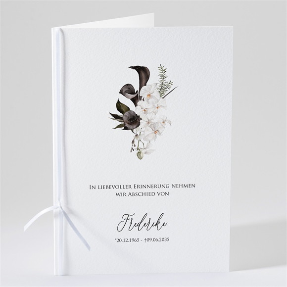Kirchenheft Trauer Orchideen ref.N491635
