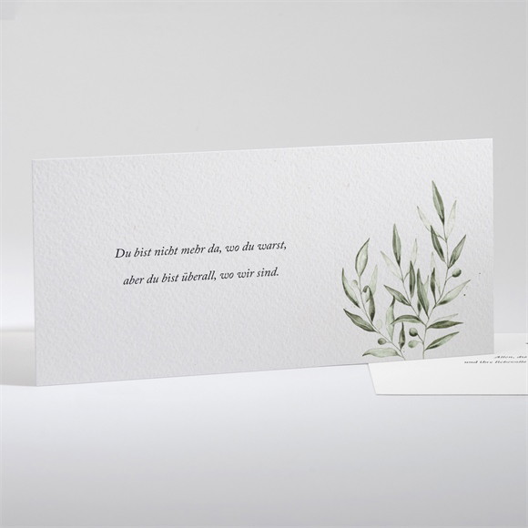 Trauerdanksagung Ewiger Olivenbaum - Quer ref.N131173