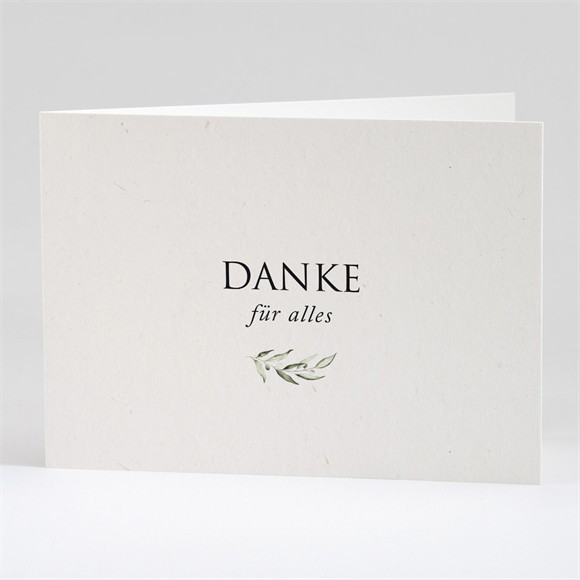 Trauerdanksagung Ewiger Olivenbaum - Klappkarte ref.N42181