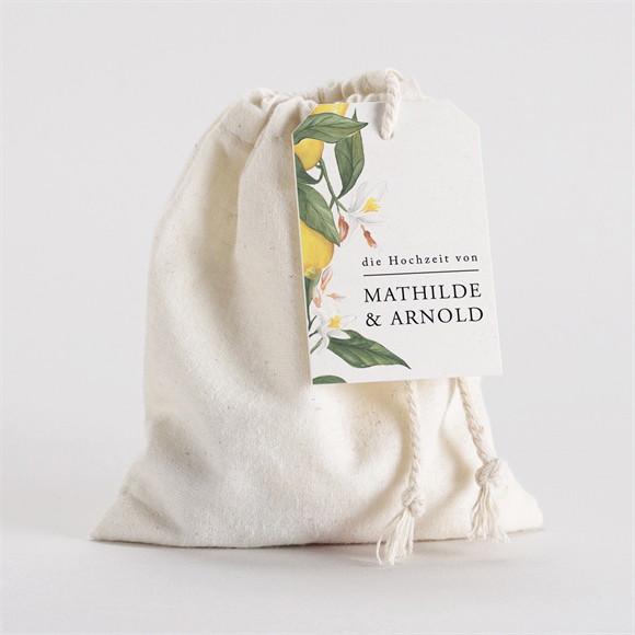 Geschenkbeutel Hochzeit Zitronenflair ref.N291943