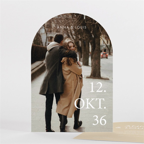 Hochzeitseinladung Modernes Hochzeitspaar ref.N271104