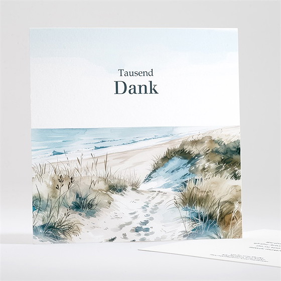 Trauerdanksagung Aquarelllandschaft