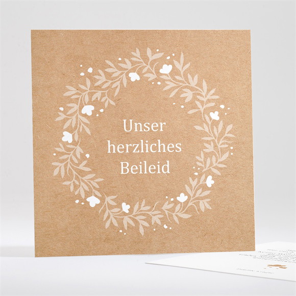 Beileidskarte Trauer Kraftprägung ref.N351195