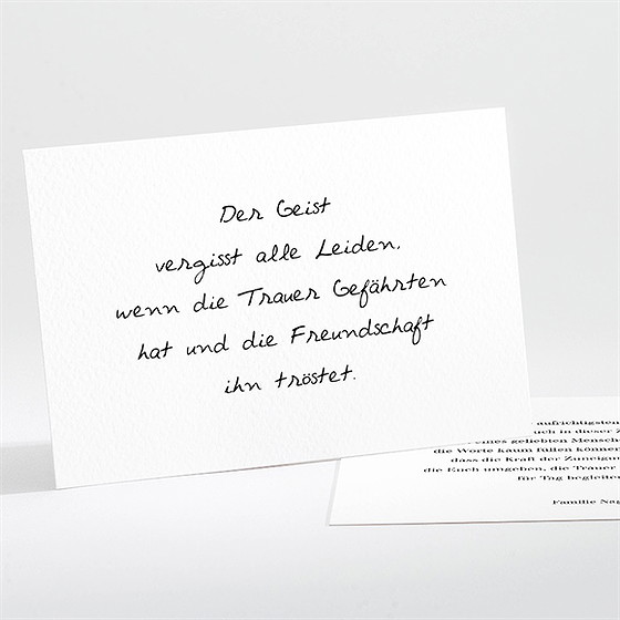 Beileidskarte Trauer Erinnerungsstück