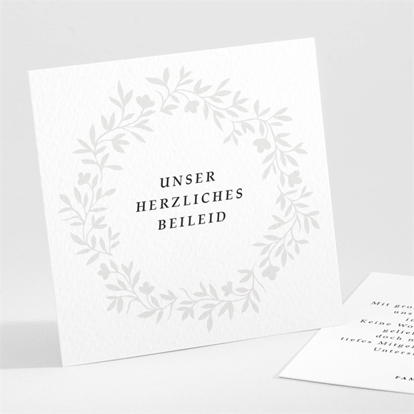 Beileidskarte Trauer Trauerkrone ref.N301299