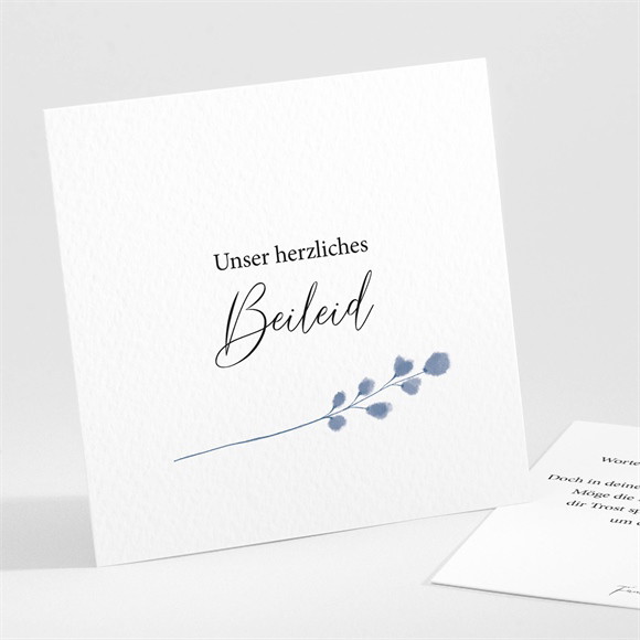 Beileidskarte Trauer Gegenwart & Erinnerung ref.N301665