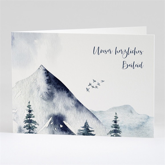 Beileidskarte Trauer Wintertraum ref.N42184