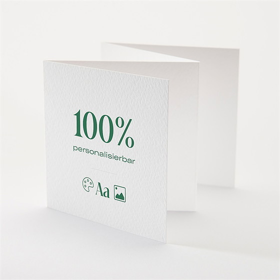 Einladung Taufe Blanco - 10X10cm (N83132)