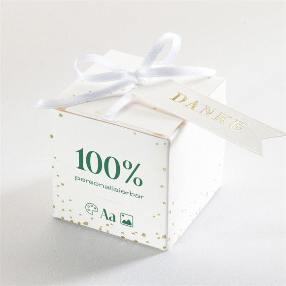 Geschenkbox Taufe Blanco-Geschenkbox - Gold ref.N340400