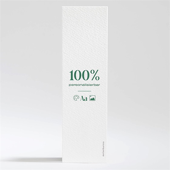 Dankeskarte Geburt Blanco - 5,3X19,4Cm (N200113)