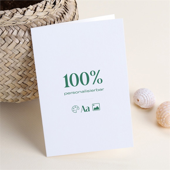 Menükarte Hochzeit Blanco - 10x14,5cm (N401823) ref.N401823