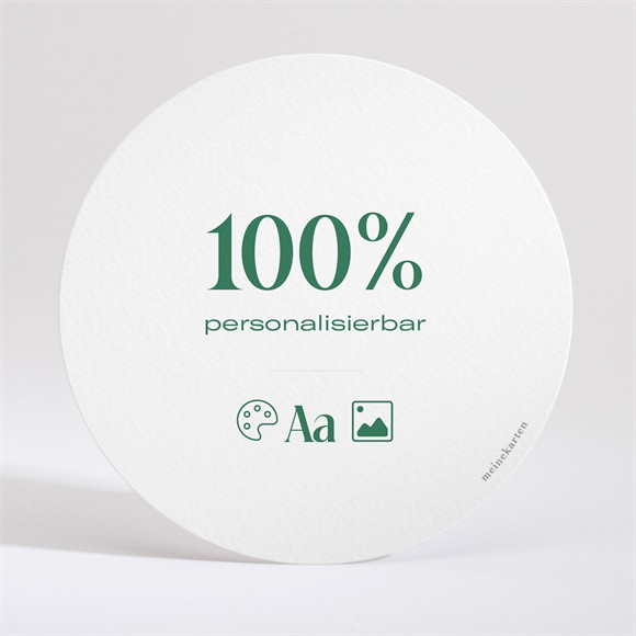 Hochzeitseinladung Blanco - Rund*13,5cm (N32002) ref.N32002