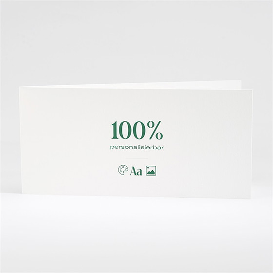 Hochzeitseinladung Blanco - 21X10cm (N43115)