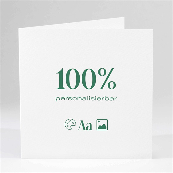 Hochzeitseinladung Blanco - 13,5x13,5cm (N45133) ref.N45133