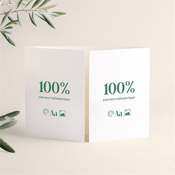 Hochzeitseinladung Blanco - 10,5X14,5Cm (N70183)