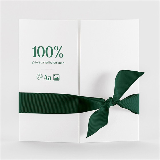 Hochzeitseinladung Blanco 15X15cm (N72102)