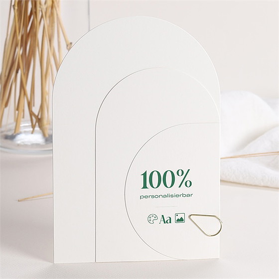 Hochzeitseinladung Blanco - Mehrfachkarte(D22101)