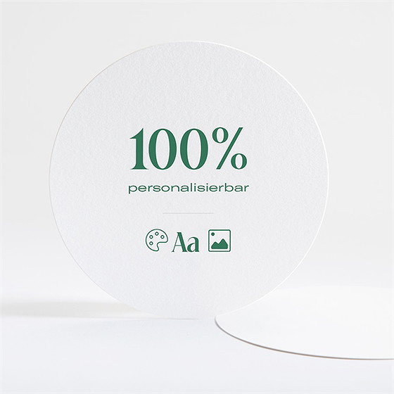 Geburtskarte Blanco - Rund*13,5Cm (N32152)