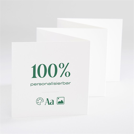 Geburtskarte Blanco - 7,5X7,5Cm (N80013)