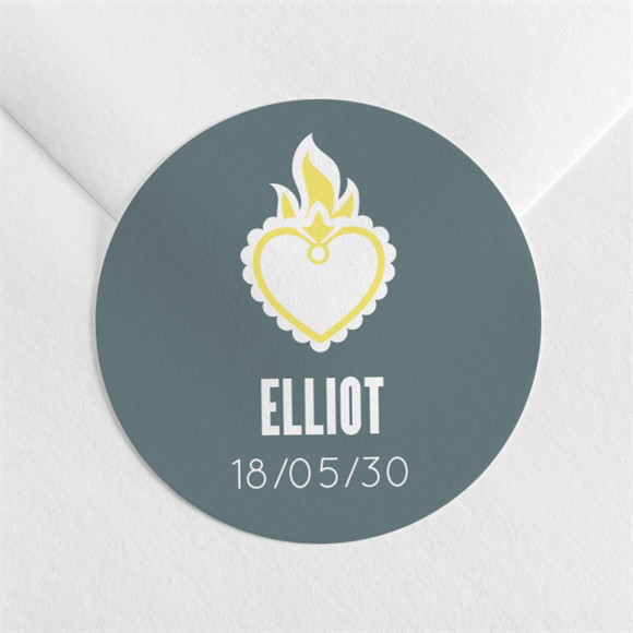 Aufkleber Kommunion Heiliges Herz ref.N3602569